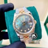 Đồng Hồ Rolex Datejust 36mm 126233 Rep 1:1 Chế Tác Vỏ Demi Bọc Vàng Mặt Xà Cừ Tím Cọc Số Đính Đá Dây Kim Loại Jubilee