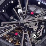 Đồng Hồ Richard Mille RM 12-01 Manual Winding Tourbillon Rep 1:1 Chế Tác Vỏ Carbon Mặt Skeleton Lộ Cơ Dây Cao Su
