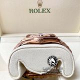Đồng Hồ Rolex Day-Date 40mm 228235-0002 Rep 1:1 Cao Cấp Vỏ Vàng Hồng Mặt Nâu Chocolate Cọc Số La Mã Dây Kim Loại