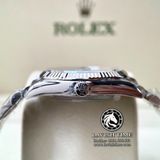 Đồng Hồ Rolex Datejust 36mm 126234-0047 Rep 1:1 Cao Cấp Vỏ Bạc Mặt Lá Cọ Xanh Cọc Số Vạch Dây Kim Loại Jubilee