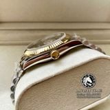 Đồng Hồ Rolex Datejust 36mm 126233-0025 Rep 1:1 Cao Cấp Vỏ Demi Vàng Kim Mặt Xanh Lá Cọc Số La Mã Đính Đá Dây Kim Loại Jubilee