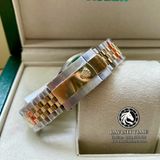 Đồng Hồ Rolex Datejust 36mm 126233-0025 Rep 1:1 Cao Cấp Vỏ Demi Vàng Kim Mặt Xanh Lá Cọc Số La Mã Đính Đá Dây Kim Loại Jubilee