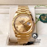 Đồng Hồ Rolex Day-Date 40mm 228238-0006 Rep 1:1 Cao Cấp Vỏ Vàng Kim Mặt Vàng Cọc Số La Mã Dây Kim Loại