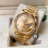 Đồng Hồ Rolex Day-Date 40mm 228238-0006 Rep 1:1 Cao Cấp Vỏ Vàng Kim Mặt Vàng Cọc Số La Mã Dây Kim Loại