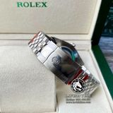 Đồng Hồ Rolex Datejust 41mm 126334-0012 Rep 1:1 Cao Cấp Vỏ Bạc Mặt Đen Cọc Số Đá Dây Kim Loại Jubilee