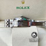 Đồng Hồ Rolex Datejust 41mm 126334-0012 Rep 1:1 Cao Cấp Vỏ Bạc Mặt Đen Cọc Số Đá Dây Kim Loại Jubilee