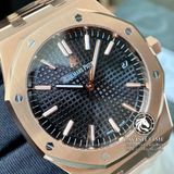 Đồng Hồ Audemars Piguet Royal Oak 15500OR.OO.1220OR.01 Rep 1:1 Vỏ Vàng Hồng Mặt Đen Dây Kim Loại