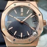 Đồng Hồ Audemars Piguet Royal Oak 15500OR.OO.1220OR.01 Rep 1:1 Vỏ Vàng Hồng Mặt Đen Dây Kim Loại