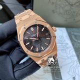 Đồng Hồ Audemars Piguet Royal Oak 15500OR.OO.1220OR.01 Rep 1:1 Vỏ Vàng Hồng Mặt Đen Dây Kim Loại