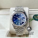 Đồng Hồ Rolex Datejust 41mm 126334-0002 Rep 1:1 Cao Cấp Vỏ Bạc Mặt Xanh Dương Cọc Số Vạch Dây Kim Loại Jubilee