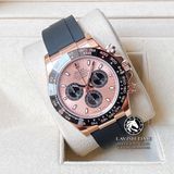 Đồng Hồ Rolex Cosmograph Daytona 116515LN-0059 Rep 1:1 Cao Cấp Vỏ Vàng Hồng Mặt Hồng Dây Cao Su