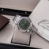 Đồng Hồ Patek Philippe Nautilus 5711/1300A-001 Rep 1:1 Chế Tác Vỏ Bạc Niềng Bezel Đính Đá Baguette Mặt Xanh Lá Dây Kim Loại