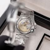 Đồng Hồ Patek Philippe Nautilus 5711/1300A-001 Rep 1:1 Chế Tác Vỏ Bạc Niềng Bezel Đính Đá Baguette Mặt Xanh Lá Dây Kim Loại