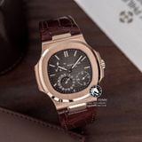Đồng Hồ Patek Philippe Nautilus 5712R-001 Rep 1:1 Chế Tác Vỏ Vàng Hồng Mặt Nâu Dây Da