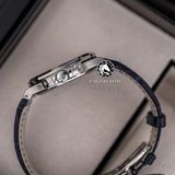 Đồng Hồ Patek Philippe Nautilus 5712/A-001 Rep 1:1 Chế Tác Vỏ Bạc Mặt Xanh Dương Dây Da