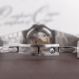 Đồng Hồ Patek Philippe Nautilus 5723 Rep 1:1 Chế Tác Vỏ Bạc Niềng Bezel Đính Đá Baguette Mặt Xanh Dương Dây Kim Loại