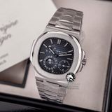 Đồng Hồ Patek Philippe Nautilus 5712/1A-001 Rep 1:1 Chế Tác Vỏ Bạc Mặt Xanh Dương Dây Kim Loại