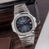 Đồng Hồ Patek Philippe Nautilus 5711/1A  Rep 1:1 Chế Tác Vỏ Bạc Mặt Xanh Dây Kim Loại