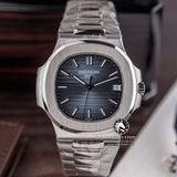 Đồng Hồ Patek Philippe Nautilus 5711/1A  Rep 1:1 Chế Tác Vỏ Bạc Mặt Xanh Dây Kim Loại