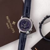 Đồng Hồ Patek Philippe Grand Complications 6104G-001 Rep 1:1 Chế Tác Vỏ Bạc Mặt Thiên Hà Xanh Dây Da