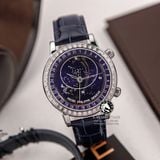 Đồng Hồ Patek Philippe Grand Complications 6104G-001 Rep 1:1 Chế Tác Vỏ Bạc Mặt Thiên Hà Xanh Dây Da