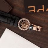 Đồng Hồ Patek Philippe Grand Complications 6104R-001 Rep 1:1 Chế Tác Vỏ Vàng Hồng Mặt Thiên Hà Đen Dây Da
