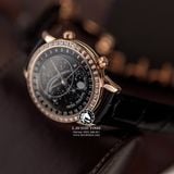 Đồng Hồ Patek Philippe Grand Complications 6104R-001 Rep 1:1 Chế Tác Vỏ Vàng Hồng Mặt Thiên Hà Đen Dây Da