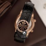 Đồng Hồ Patek Philippe Grand Complications 6104R-001 Rep 1:1 Chế Tác Vỏ Vàng Hồng Mặt Thiên Hà Đen Dây Da