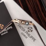 Đồng Hồ Patek Philippe Nautilus 5711R-001 Rep 1:1 Chế Tác Vỏ Vàng Hồng Mặt Nâu Dây Da