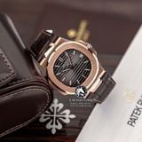 Đồng Hồ Patek Philippe Nautilus 5711R-001 Rep 1:1 Chế Tác Vỏ Vàng Khối 18K Mặt Nâu Dây Da