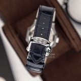 Đồng Hồ Patek Philippe Nautilus 5724/G-001 Rep 1:1 Chế Tác Vỏ Bạc Niềng Bezel Đính Đá Mặt Xanh Dương Dây Da