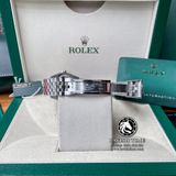 Đồng Hồ Rolex Datejust 36mm 116234-0087 Rep 1:1 Chế Tác Vỏ Bạc Viền Bezel Độ Kim Cương Thiên Nhiên - Moissanite Mặt Vi Tính Bạc Cọc Số Đính Đá Dây Kim Loại Jubilee