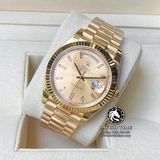 Đồng Hồ Rolex Day-Date 40mm 228238-0005 Rep 1:1 Cao Cấp Vỏ Vàng Kim Mặt Vàng Cọc Số Đính Đá Dây Kim Loại