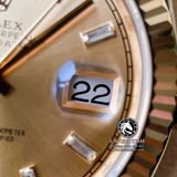 Đồng Hồ Rolex Day-Date 40mm 228238-0005 Rep 1:1 Cao Cấp Vỏ Vàng Kim Mặt Vàng Cọc Số Đính Đá Dây Kim Loại
