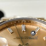 Đồng Hồ Rolex Day-Date 40mm 228238-0005 Rep 1:1 Cao Cấp Vỏ Vàng Kim Mặt Vàng Cọc Số Đính Đá Dây Kim Loại