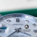 Đồng Hồ Rolex Day-Date 36mm 128239-0007 Rep 1:1 Cao Cấp Vỏ Bạc Mặt Xà Cừ Trắng Cọc Số Đá Dây Kim Loại