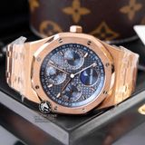 Đồng Hồ Audemars Piguet Royal Oak Perpetual Calendar 26574OR.OO.1220OR.02 Rep 1:1 Chế Tác Vỏ Vàng Hồng Mặt Xanh Dây Kim Loại