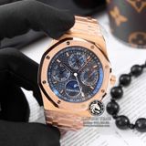 Đồng Hồ Audemars Piguet Royal Oak Perpetual Calendar 26574OR.OO.1220OR.02 Rep 1:1 Chế Tác Vỏ Vàng Hồng Mặt Xanh Dây Kim Loại