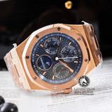 Đồng Hồ Audemars Piguet Royal Oak Perpetual Calendar 26574OR.OO.1220OR.02 Rep 1:1 Chế Tác Vỏ Vàng Hồng Mặt Xanh Dây Kim Loại