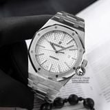 Đồng Hồ Audemars Piguet Royal Oak 15400ST.OO.1220ST.02 Rep 1:1 Chế Tác Vỏ Bạc Mặt Trắng Dây Kim Loại