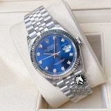 Đồng Hồ Rolex Datejust 36mm 126234-0037 Rep 1:1 Cao Cấp Vỏ Bạc Mặt Xanh Dương Cọc Số Đính Đá Dây Kim Loại Jubilee