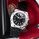 Đồng Hồ Audemars Piguet Royal Oak Offshore Diver 15710ST.OO.A002CA.01 Rep 1:1 Chế Tác Vỏ Bạc Mặt Đen Dây Cao Su