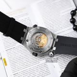 Đồng Hồ Audemars Piguet Royal Oak Offshore Diver 15710ST.OO.A002CA.01 Rep 1:1 Chế Tác Vỏ Bạc Mặt Đen Dây Cao Su