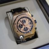 Đồng Hồ Audemars Piguet Royal Oak Offshore Chronograph 26470OR.OO.A002CR.01 Rep 1:1 Chế Tác Vỏ Vàng Hồng Mặt Hồng Dây Da