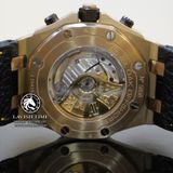 Đồng Hồ Audemars Piguet Royal Oak Offshore Chronograph 26470OR.OO.A002CR.01 Rep 1:1 Chế Tác Vỏ Vàng Hồng Mặt Hồng Dây Da
