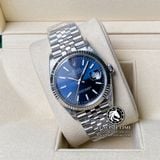 Đồng Hồ Rolex Datejust 36mm 126234-0017 Rep 1:1 Cao Cấp Vỏ Bạc Mặt Xanh Dương Cọc Số Đính Đá Dây Kim Loại