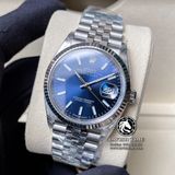 Đồng Hồ Rolex Datejust 36mm 126234-0017 Rep 1:1 Cao Cấp Vỏ Bạc Mặt Xanh Dương Cọc Số Đính Đá Dây Kim Loại