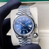Đồng Hồ Rolex Datejust 36mm 126234-0017 Rep 1:1 Cao Cấp Vỏ Bạc Mặt Xanh Dương Cọc Số Đính Đá Dây Kim Loại