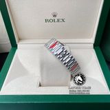 Đồng Hồ Rolex Day-Date 40mm 228349RBR Rep 1:1 Cao Cấp Vỏ Bạc Niềng Bezel Đính Đá Mặt Đen Cọc Số Đính Đá Baguette Dây Kim Loại