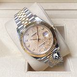 Đồng Hồ Rolex Datejust 41mm126233-0033 Rep 1:1 Cao Cấp Vỏ Demi Vàng Kim Mặt Vi Tính Vàng Cọc Số Đính Đá Dây Kim Loại Jubilee